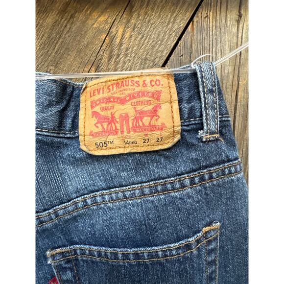 Levi’s 505 Boys Jeans – Size 14 Regular (27x27), Straight Cut - Picture 5 of 6